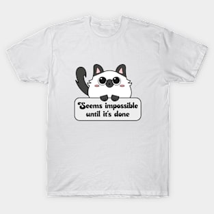 Seems impossible until it's done T-Shirt